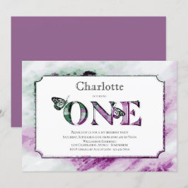 Convite Partido Verde Roxo primeiro aniversario