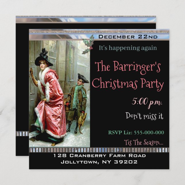 Convite Partido Vitoriano Janto de Natal (Frente/Verso)