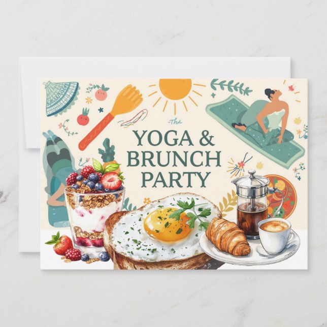 Convite Partido Yoga e Brunch (Frente)