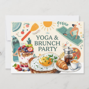 Convite Partido Yoga e Brunch