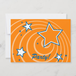 Convite Partidos personalizáveis de estrelas retrógradas e