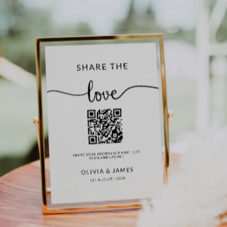 Convite Partilhar O Sinal De Código QR De Amor, Sinal De F