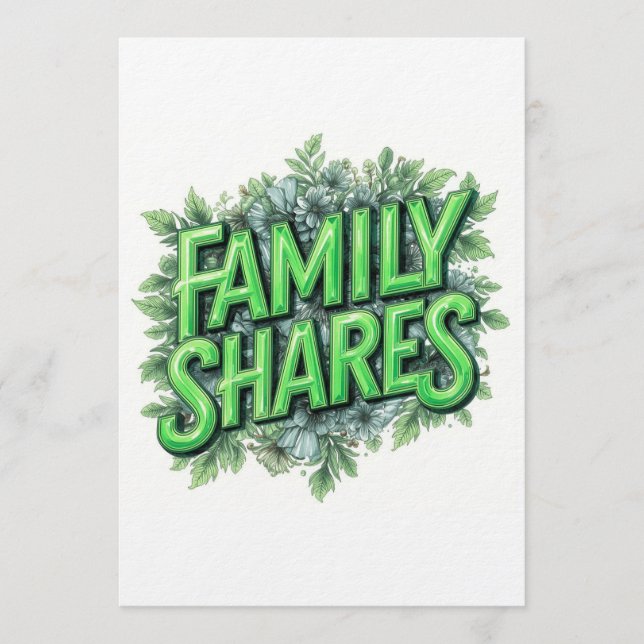 Convite Partilhas Familiares (Frente)