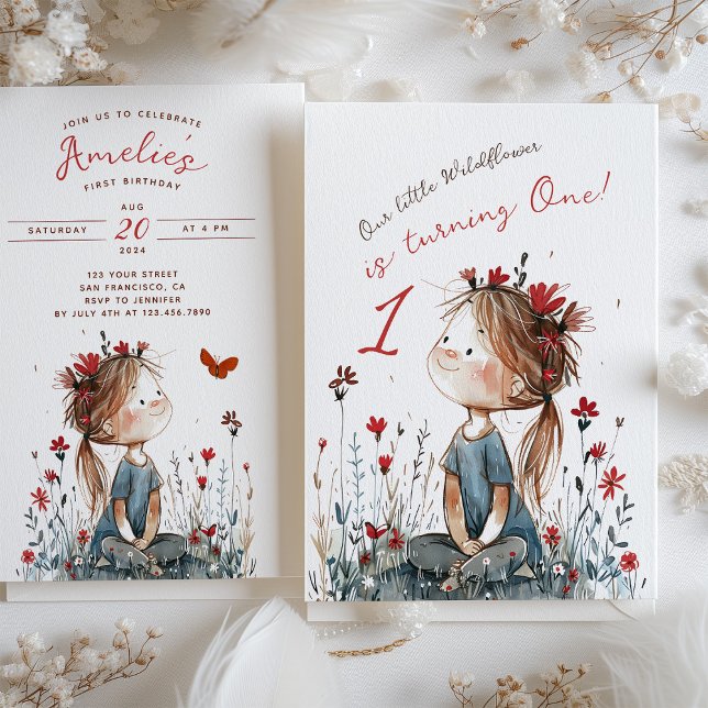 Convite Parto De Um Ano De Marivela Branca (Criador carregado)