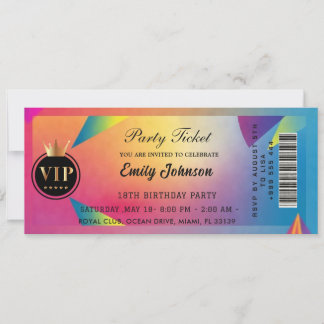 Convite  Party ticket invitations 