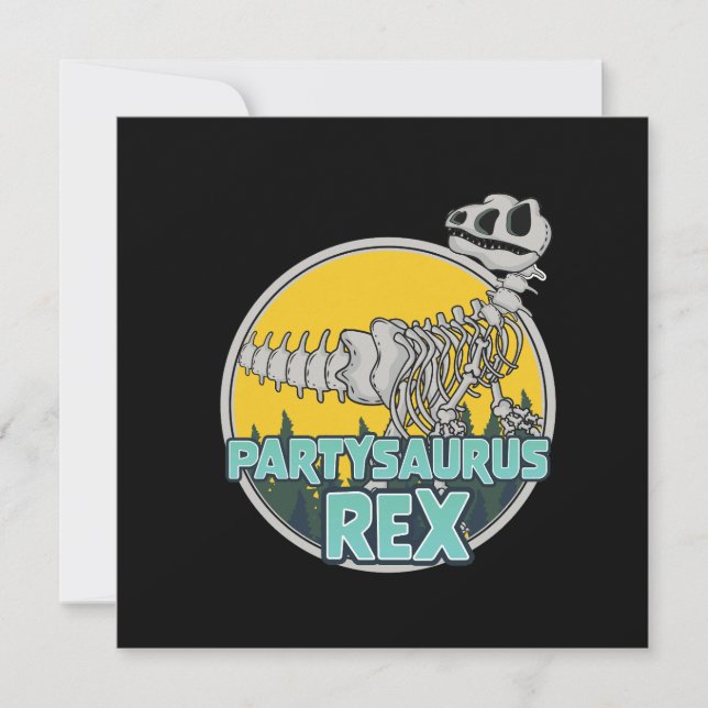 Convite Partysaurus Rex (Frente)