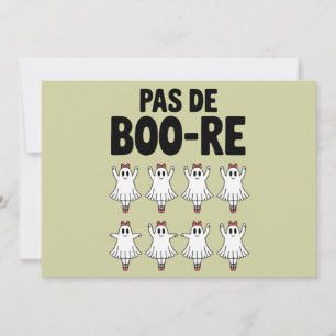 Convite Pas de Boo-re Ballerina Ghost Halloween Spooky