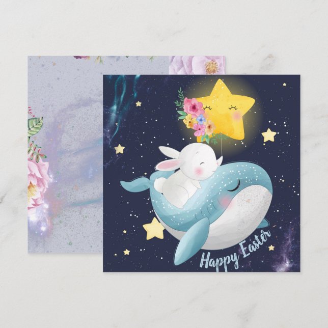 Convite Páscoa Adorável (Frente/Verso)