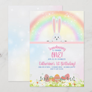 Convite Páscoa Bunny Birthday