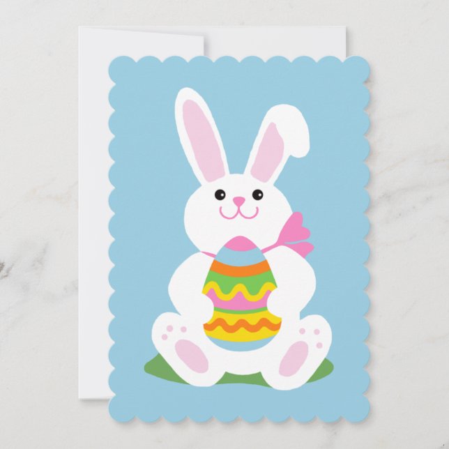 Convite Páscoa Bunny ~ Ovo Hunt (Frente)