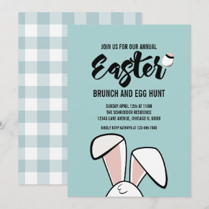 Convite Páscoa de coelho da Páscoa Brung Hunt