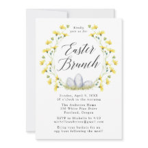 Páscoa de Dandelion Amarelo Brunch