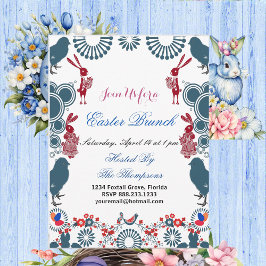Convite Páscoa Decorativa de Motif Brunch Pintinho Birch B