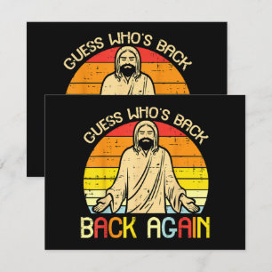 Convite Páscoa Jesus Adivinhe Quem Voltou Religioso Cristã