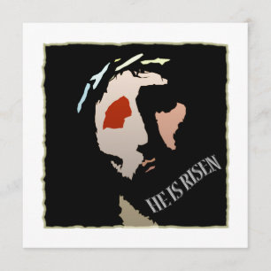 Convite Páscoa Religiosa Jesus Bíblia Versa Citação Au