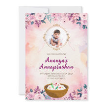 Convite Pasni Cerimônia de Primeira Alimentação co