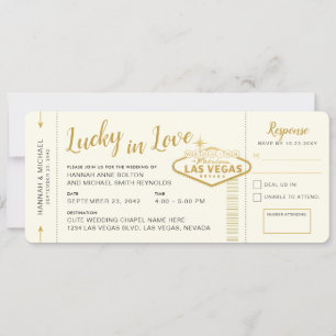 Convite Passagem de Embarque Bilhete Las Vegas Casamento n