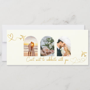Convite Passagem de Embarque com Bilhete de Casamento com