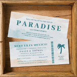 Convite Passagem de Embarque de Destino do México<br><div class="desc">Faça seu casamento na praia de destino do México especial com este belo convite de embarque. Perfeito para fazer declaração e adicionar um toque pessoal ao seu casamento,  este cartão de embarque é a maneira perfeita de tornar o seu dia especial ainda mais memorável.</div>