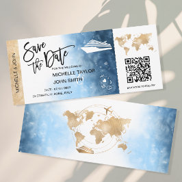 Convite Passagem de Embarque Mapa Código QR Cruzeiro Salve