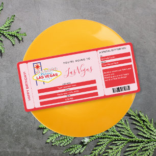 Convite Passagem de Embarque Surpresa Bilhete de Fim de Se