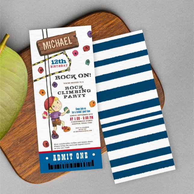 Convite Passagem de Passagem de Aniversário do Rock Escalb (Criador carregado)