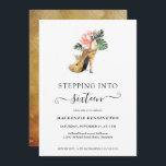 Convite Passando Para 16 Chic Floral Dourado Heels Anivers<br><div class="desc">Moderno, Elegante, "Indo para 16" Chic Floral Dourado Heels Sweet 16 com nosso glamouroso Convite de aniversário de água cor-d-água de alto salto cercado por flores tropicais cor-de-rosa e verde. O fundo é uma luxuosa lavagem de ouro a aquarela. Fácil de personalizar com suas informações para um convite de aniversário...</div>