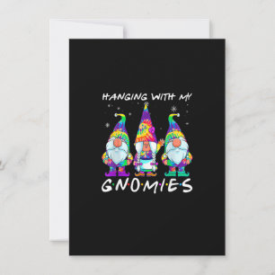 Convite Passando tempo com meus gnomos hippies amigos Chri