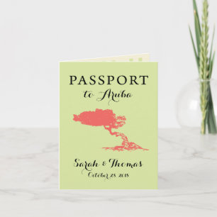 Convite Passaporte de Aruba   Salve a Data
