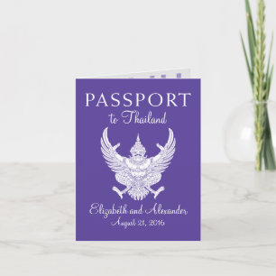 Convite Passaporte de Casamento Koh Samui Thailand