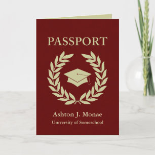 Convite passaporte de graduação