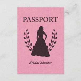 Convite Passaporte do chá de panela