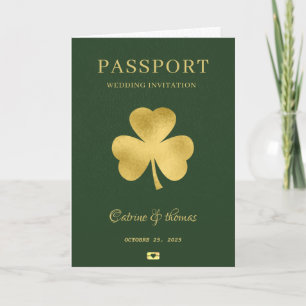 Convite Passaporte Mapa Mundial Destino Casamento Sorte