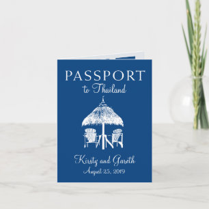 Convite Passaporte Thailandia Salve a Data   Casamento