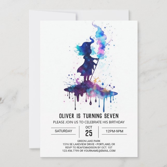 Convite Passarinho do Assistente Personalizado Chic (Frente)