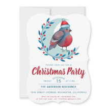 Pássaro Aquarela Na Festa De Natal Da Lua