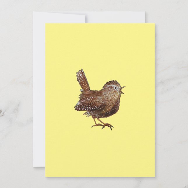 Convite Pássaro Wren (Troglodytes Troglodytes) (Frente)