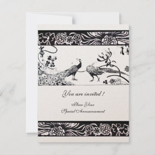 Convite PÁSSAROS DE AMOR CASAMENTO , papel metálico champa