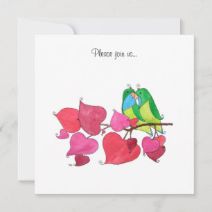 Convite Pássaros do Amor