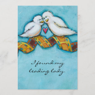 Convite Pássaros do amor amante de cinema cinéfilo românti