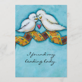 Convite Pássaros do amor amante de cinema cinéfilo românti