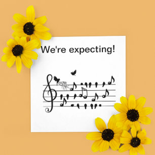 Convite pássaros do amor, esperando personalizáveis