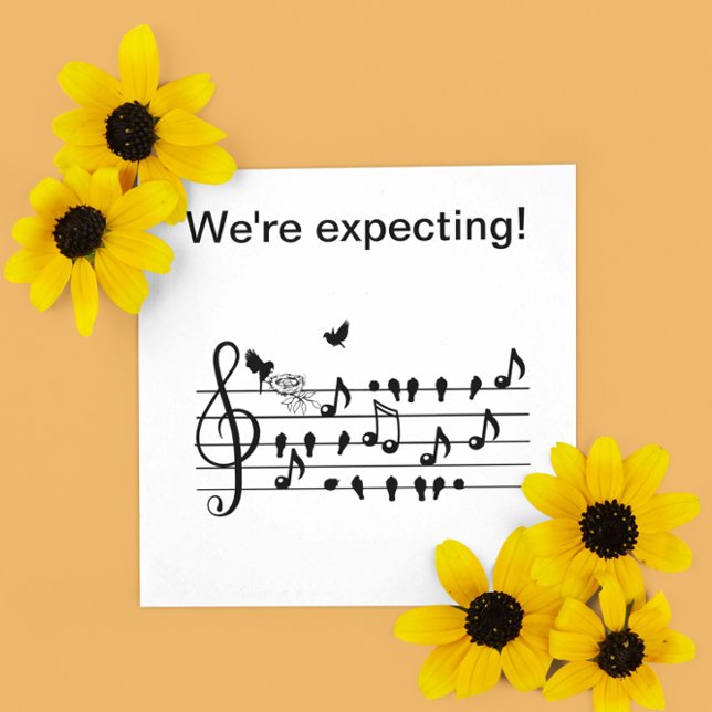 Convite pássaros do amor, esperando personalizáveis (Criador carregado)