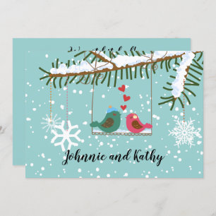 Convite Pássaros do Amor, Swing Winter Reception Only