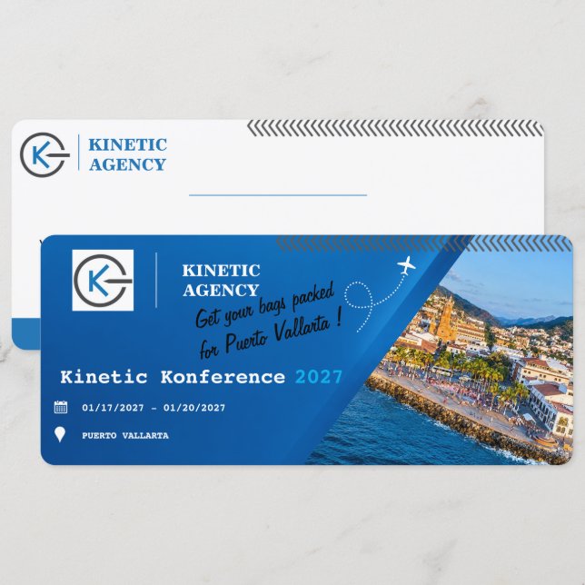 Convite Passe Personalizado (Frente/Verso)