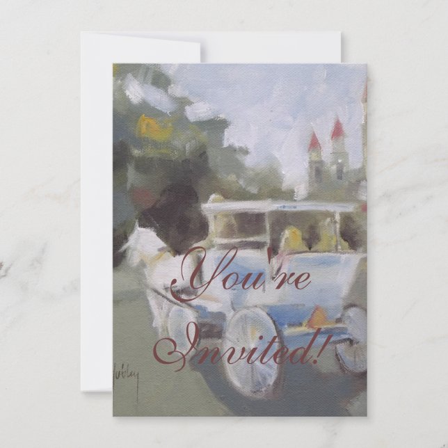 Convite Passeio de Carruagem Turístico (Frente)