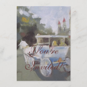 Convite Passeio de Carruagem Turístico