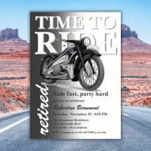 Passeio de Moto Clássica Cinza - Festa de Aposenta