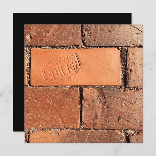 Convite passeio de tijolo (Frente/Verso)