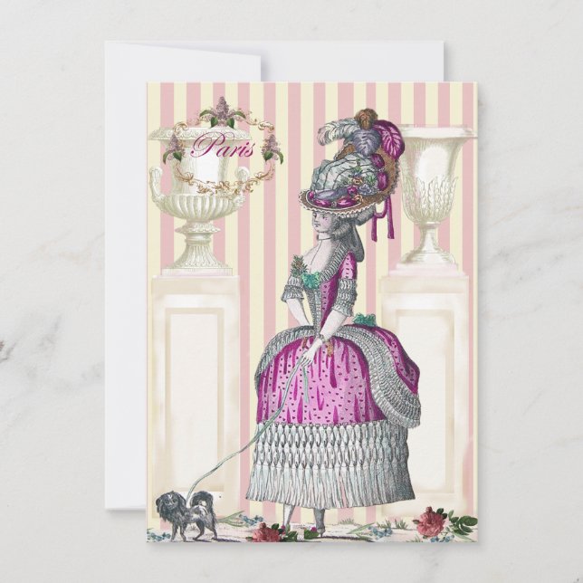 Convite Passo da manhã ao largo dos Champs-Élysées (Frente)